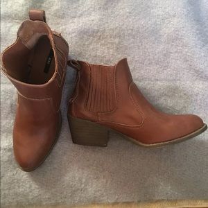 Brown booties
